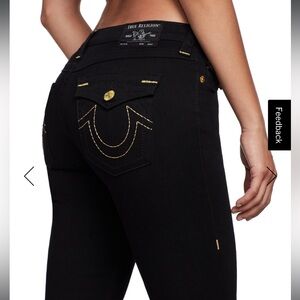 NEW! True Religion Black Jeans Stella Skinny